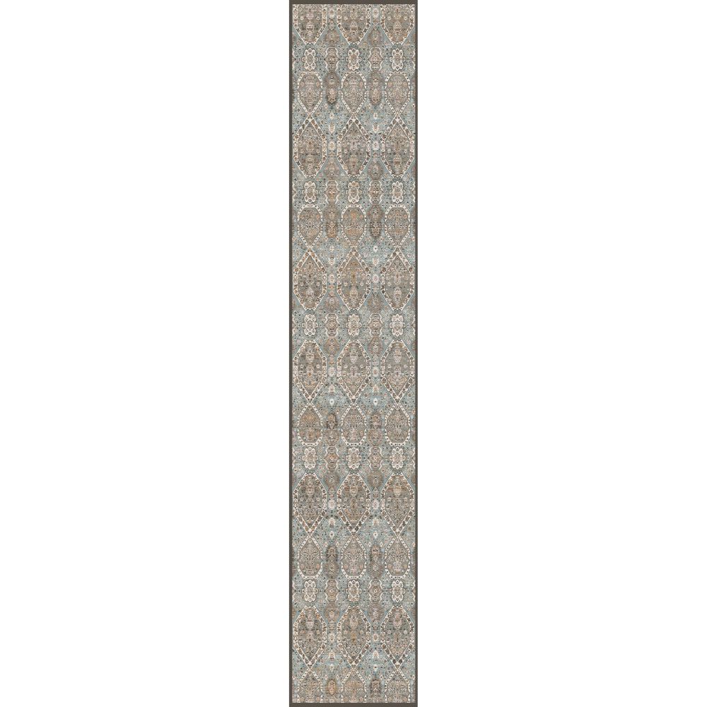 Dynamic Rugs 5700-508 Cullen 2 Ft. X 7.5 Ft. Finished Runner Rug in Blue/Beige 